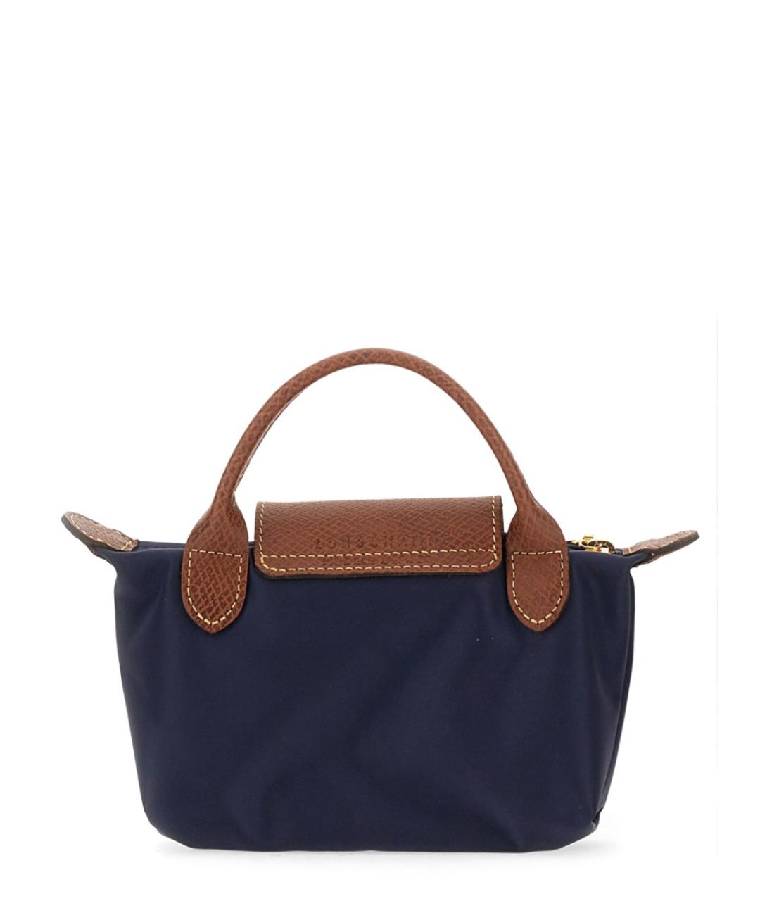 LONGCHAMP Синяя синтетическая сумка тоут, фото 5