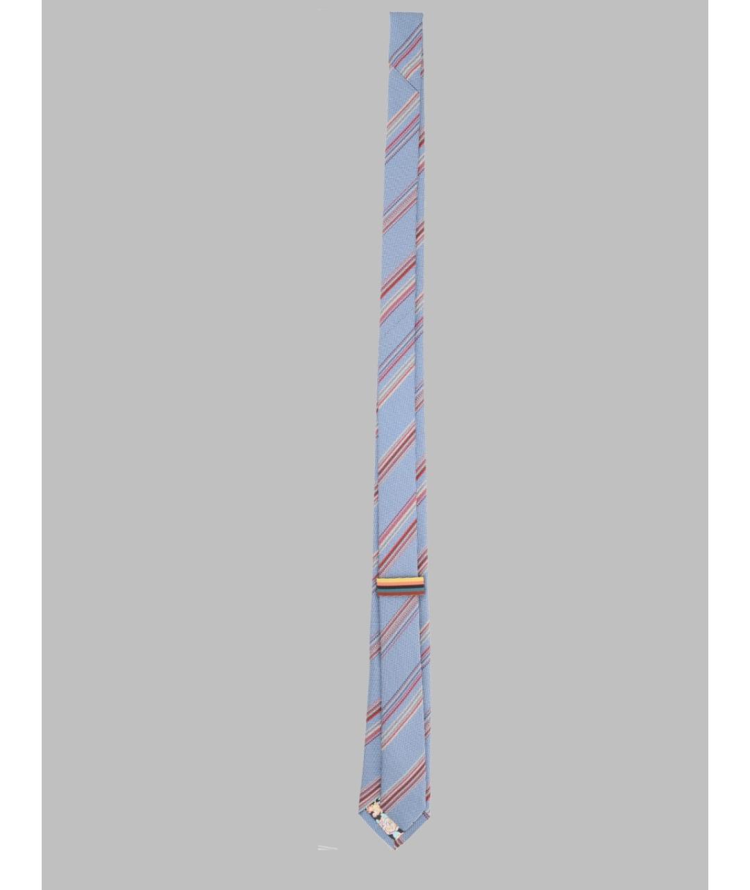 PAUL SMITH Синий шелковый галстук, фото 2