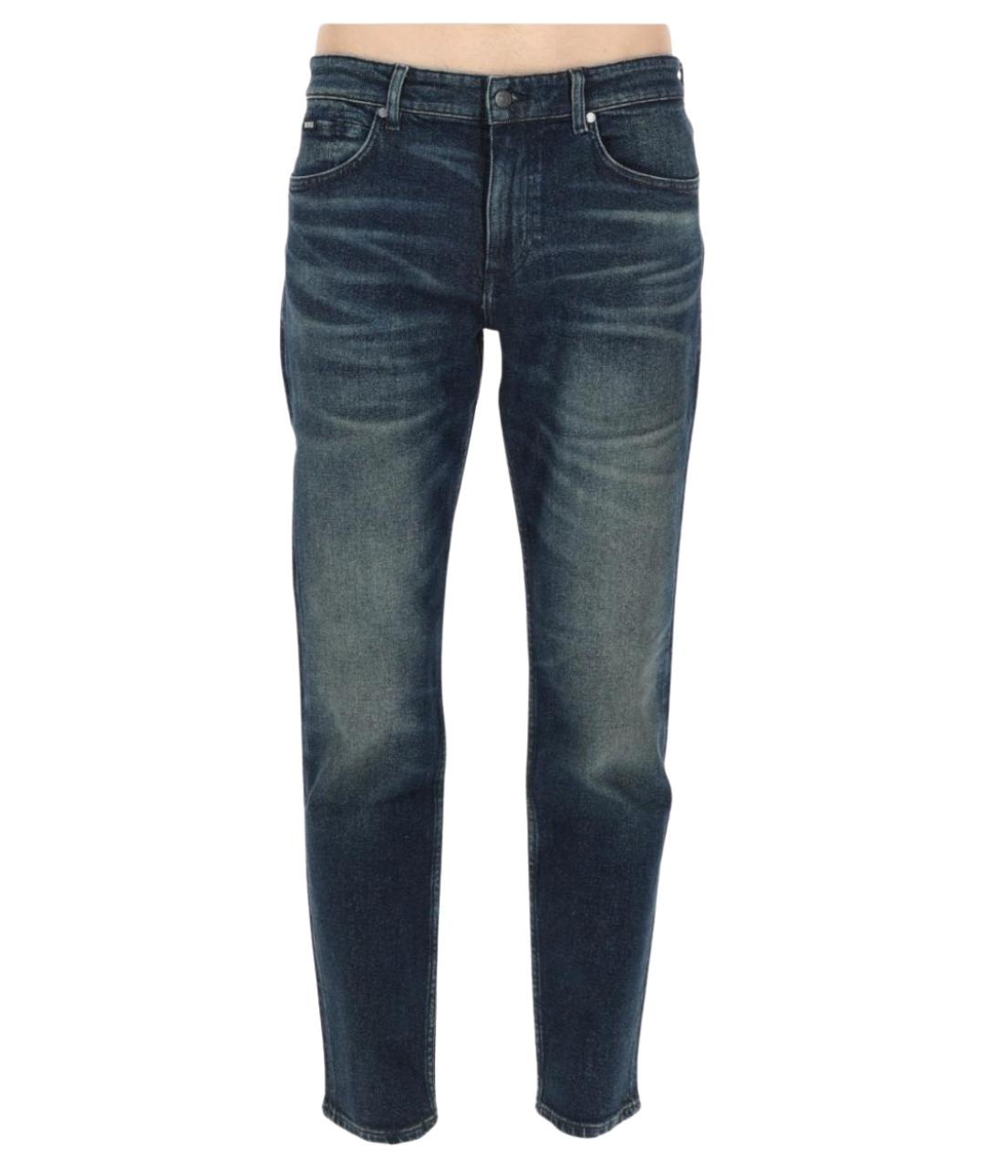 HUGO BOSS Синие хлопковые джинсы скинни, фото 1