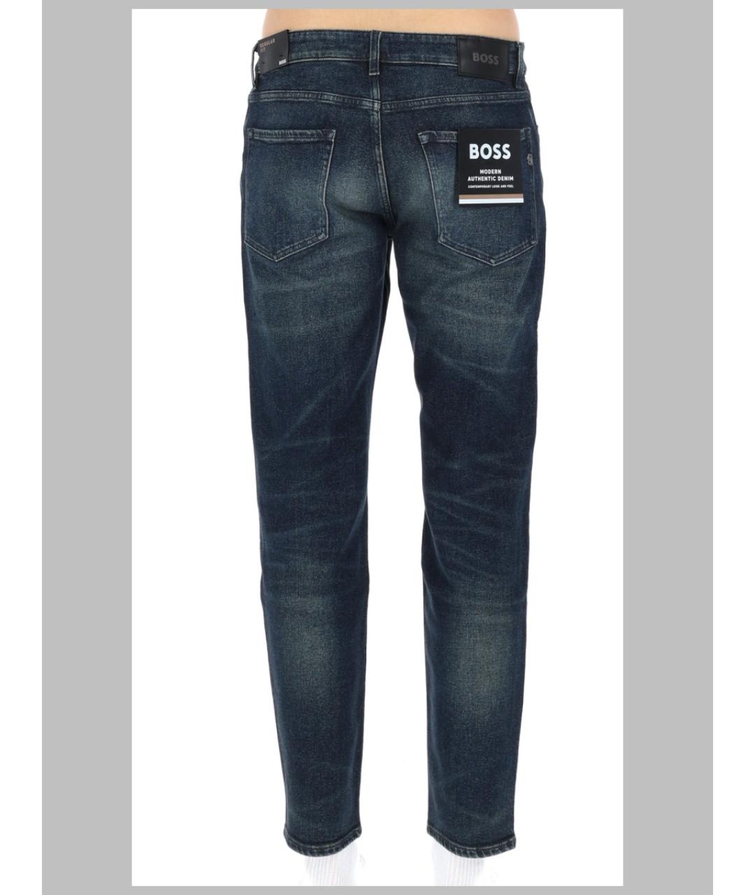 HUGO BOSS Синие хлопковые джинсы скинни, фото 2