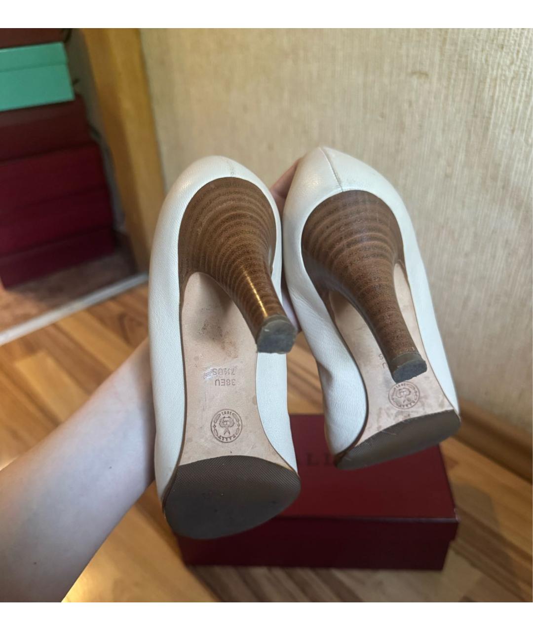 BALLY Бежевые кожаные туфли, фото 3