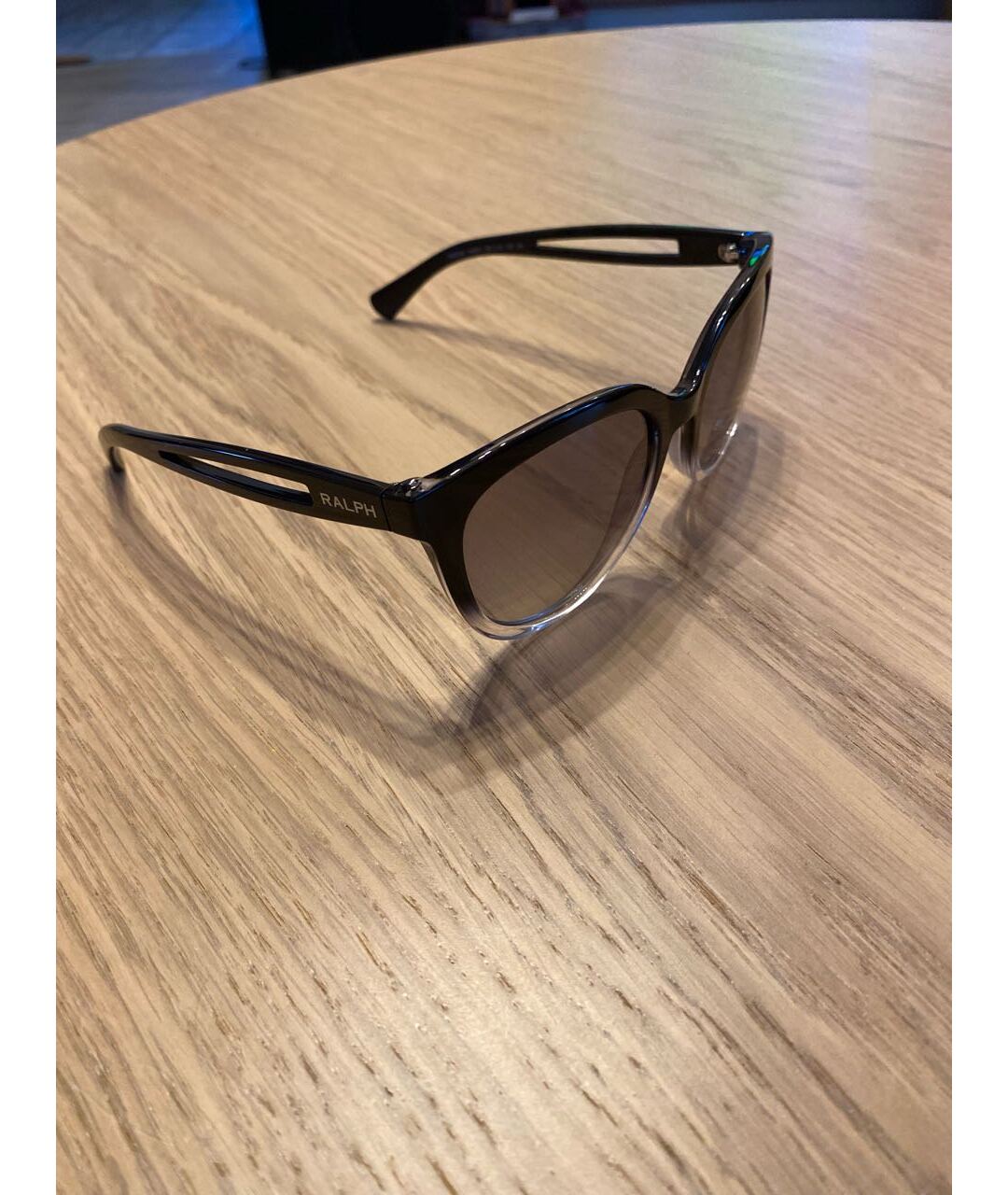 RALPH LAUREN Черные пластиковые солнцезащитные очки, фото 3