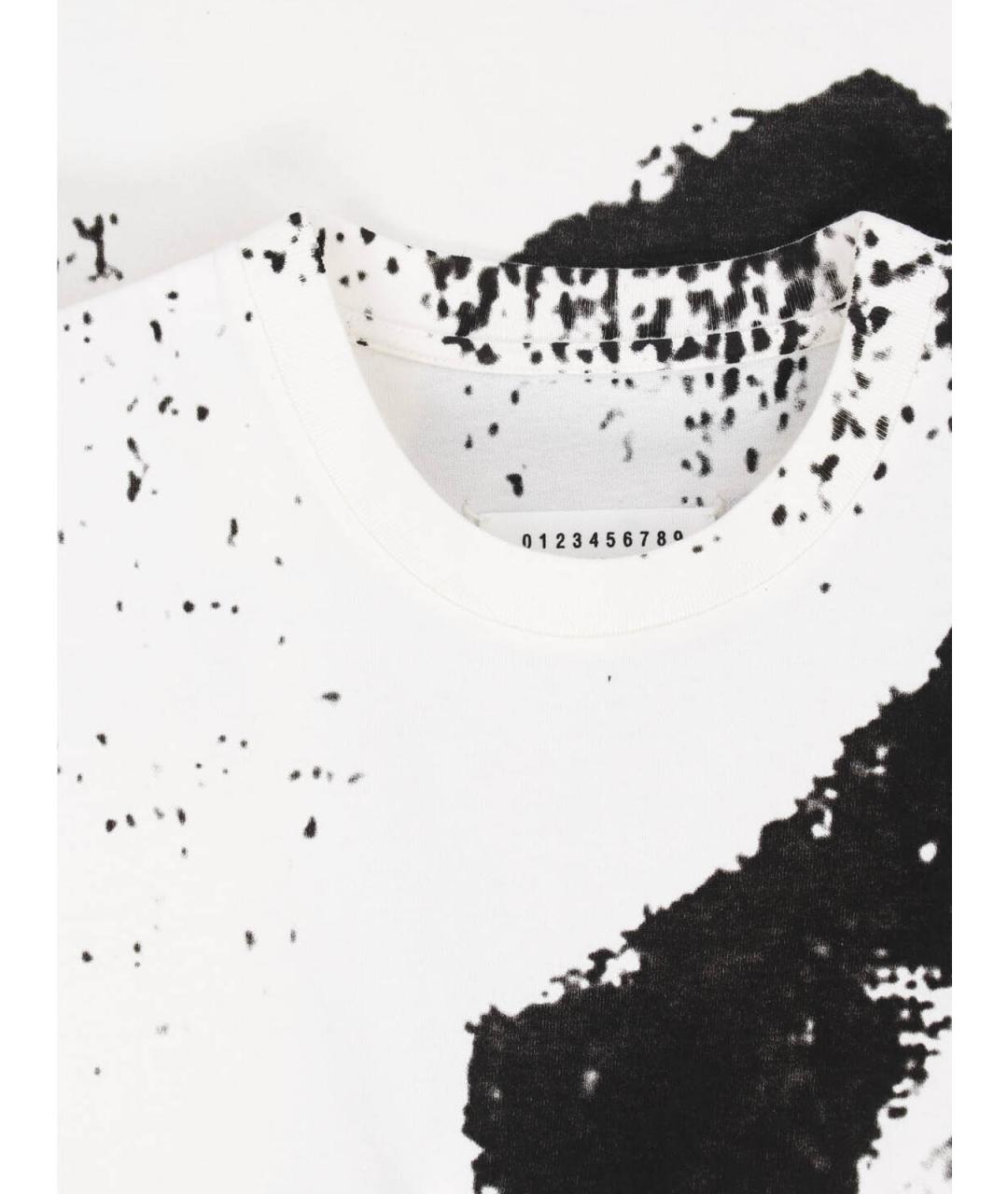 MAISON MARGIELA Белая хлопковая футболка, фото 3