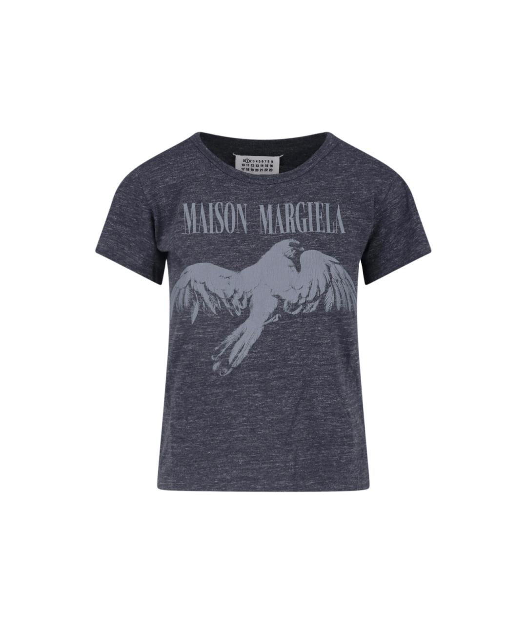 MAISON MARGIELA Серая хлопковая футболка, фото 1