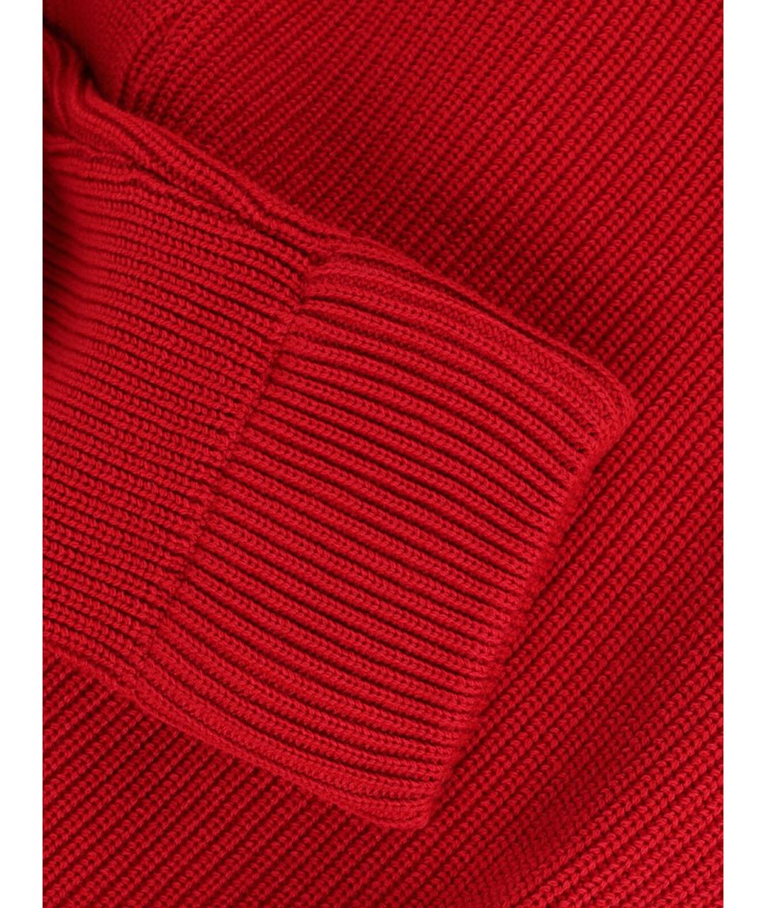 MAISON MARGIELA Красный шерстяной кардиган, фото 5