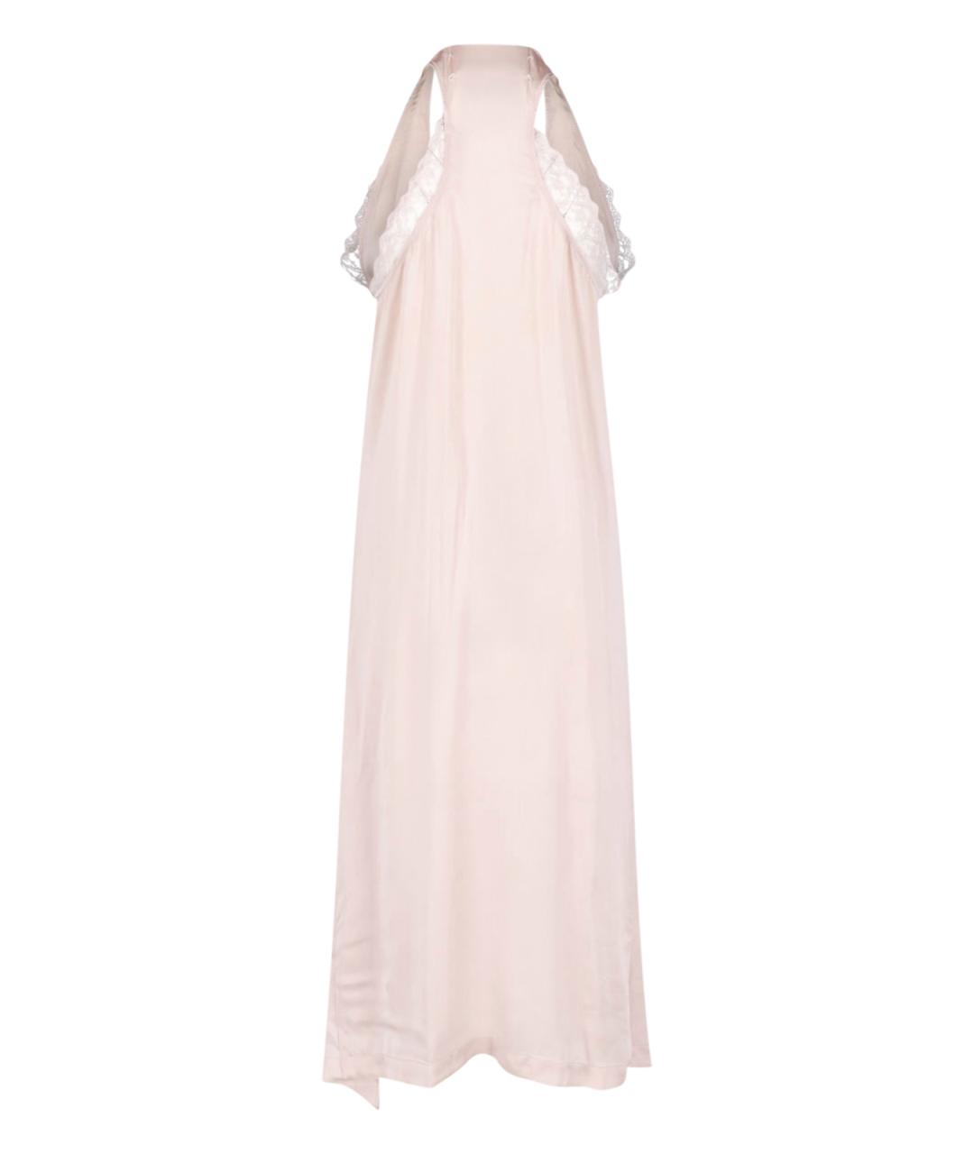 MAISON MARGIELA Розовое ацетатное коктейльное платье, фото 2