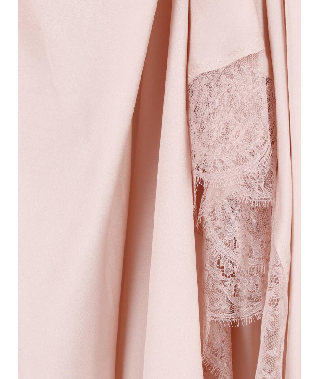 MAISON MARGIELA Розовое ацетатное коктейльное платье, фото 3