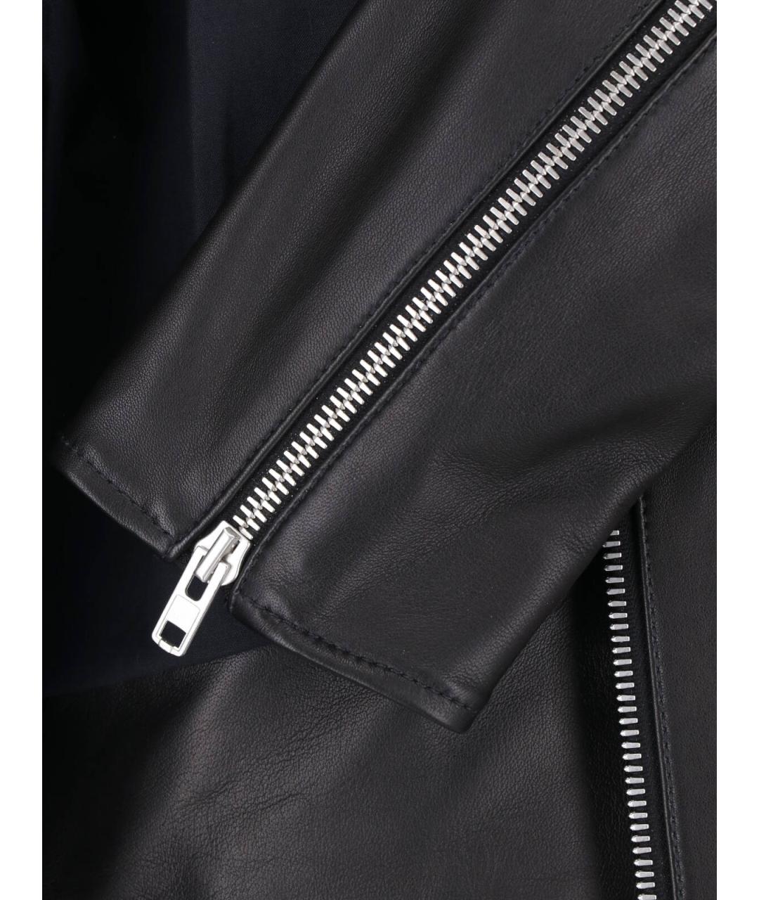 MAISON MARGIELA Черная кожаная куртка, фото 5