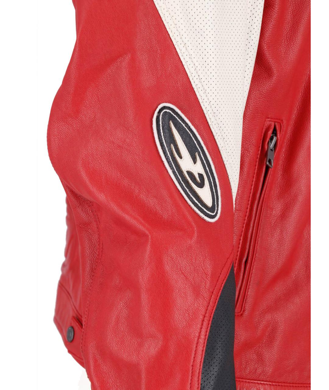 DIESEL Красная кожаная куртка, фото 5
