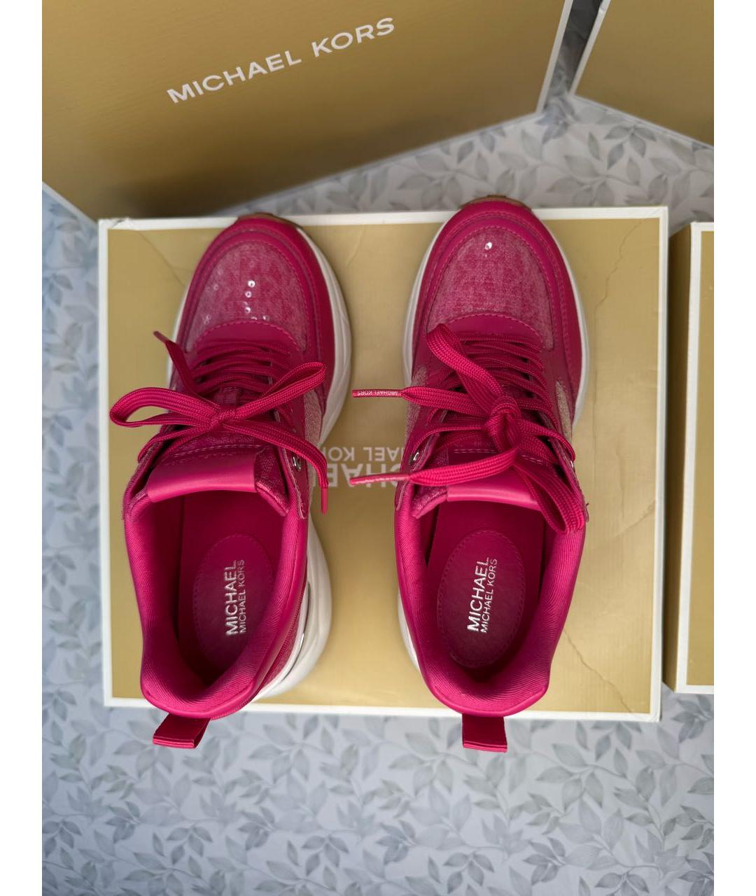 MICHAEL MICHAEL KORS Фуксия кроссовки, фото 3