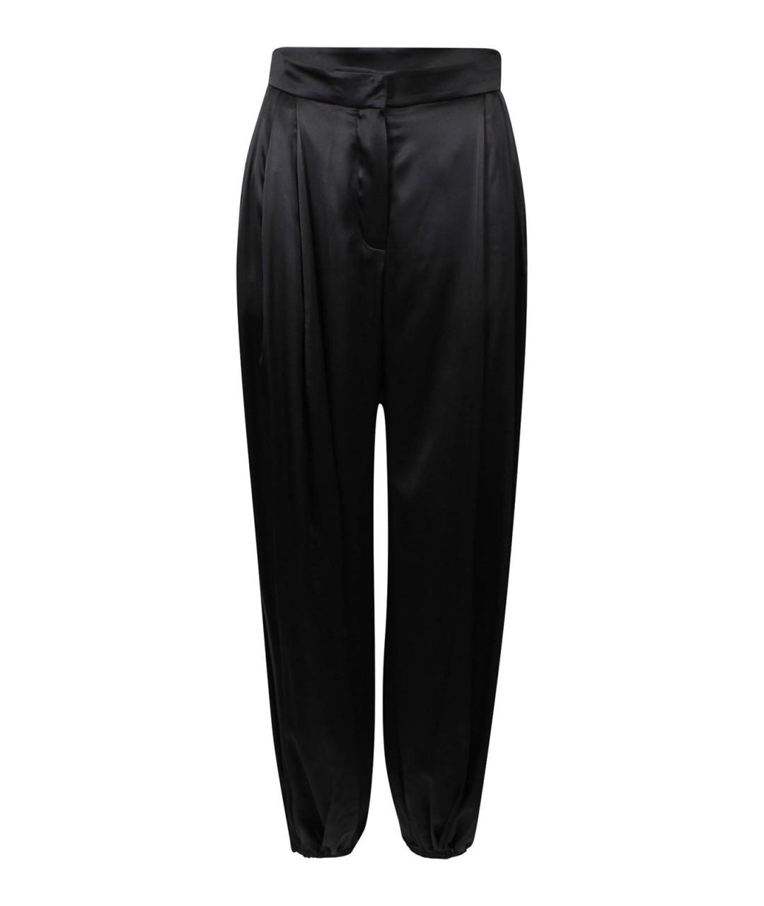 NINA RICCI Черные шелковые брюки широкие, фото 1