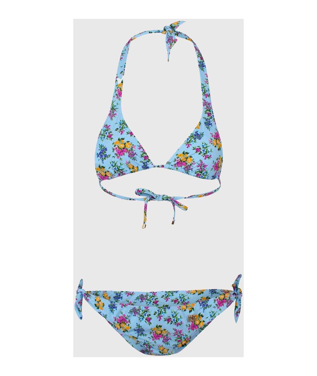 DOLCE&GABBANA Голубой полиамидовый купальник, фото 3