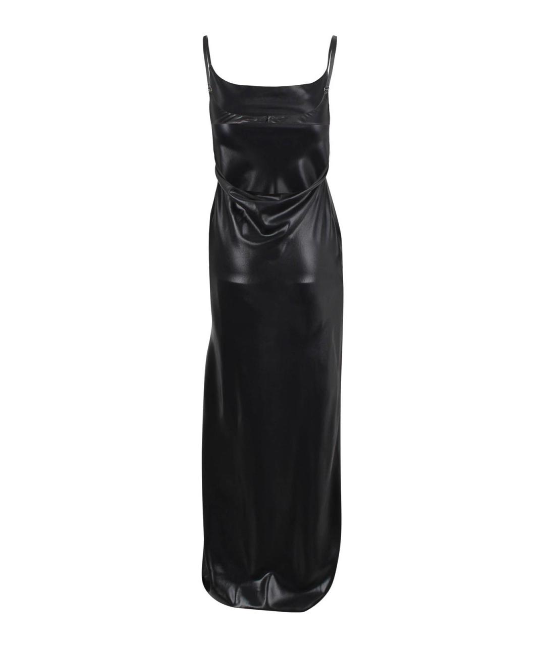 COURREGES Черное полиэстеровое коктейльное платье, фото 2
