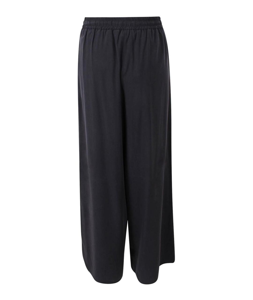 MAX MARA Синие шелковые брюки широкие, фото 2
