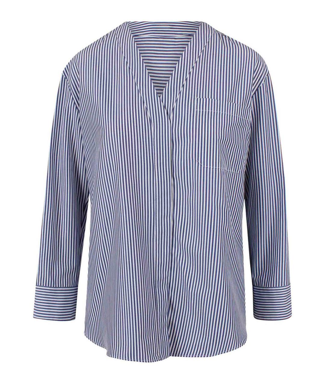 'S MAX MARA Синяя хлопковая рубашка, фото 1