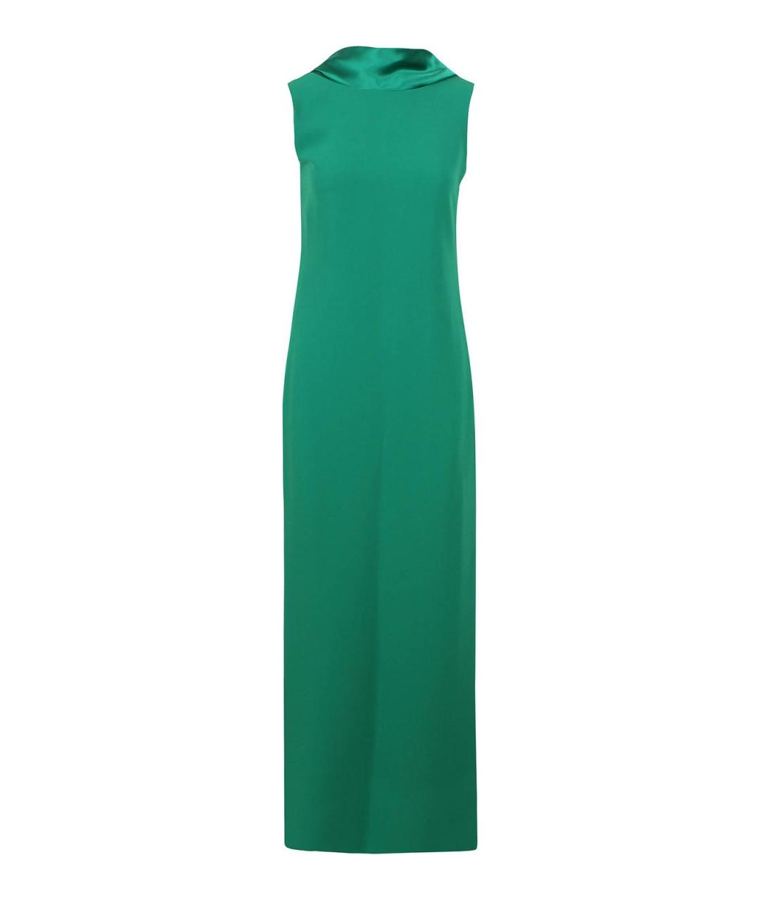 MAX MARA Зеленое шелковое платье, фото 1