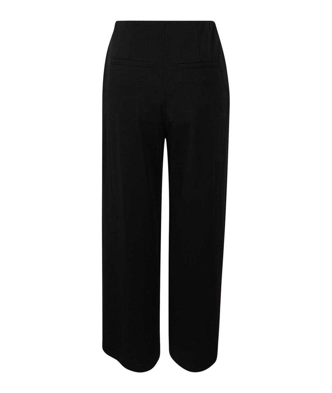 MAX MARA Черные шерстяные брюки широкие, фото 2