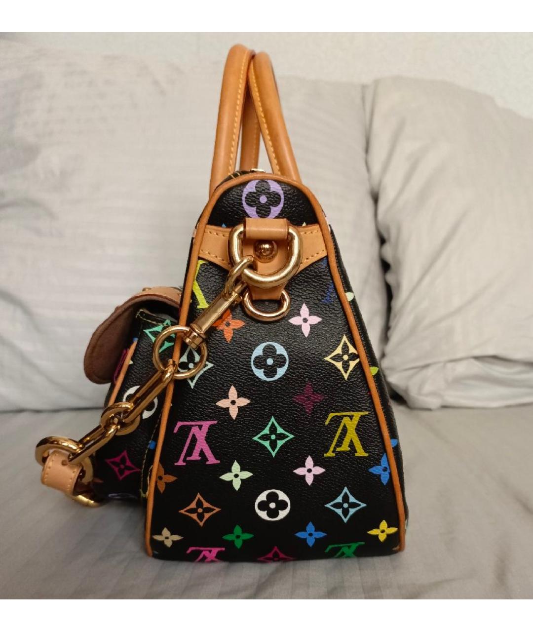 LOUIS VUITTON Черная сумка с короткими ручками, фото 9