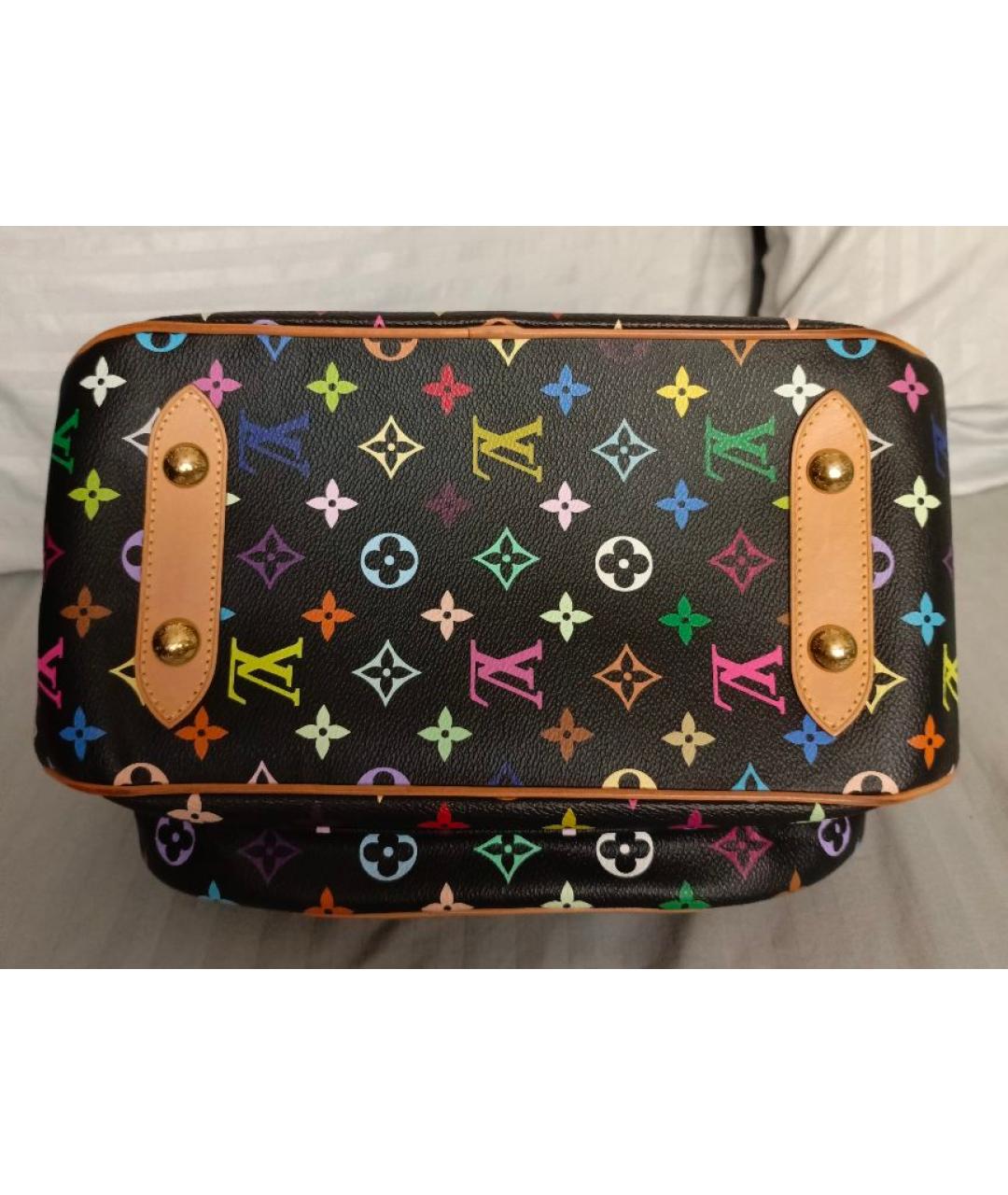 LOUIS VUITTON Черная сумка с короткими ручками, фото 5