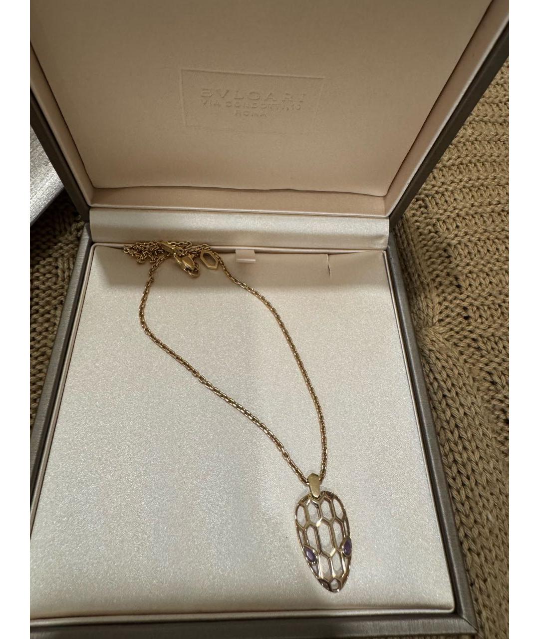 BVLGARI Золотая подвеска из розового золота, фото 4