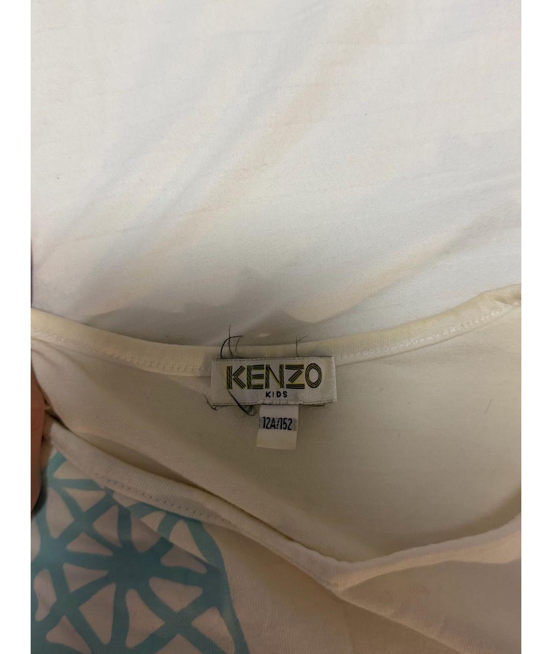 KENZO Белый хлопковый детская футболка / топ, фото 2