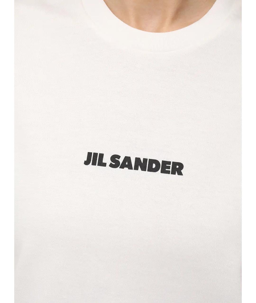JIL SANDER Белая футболка, фото 5