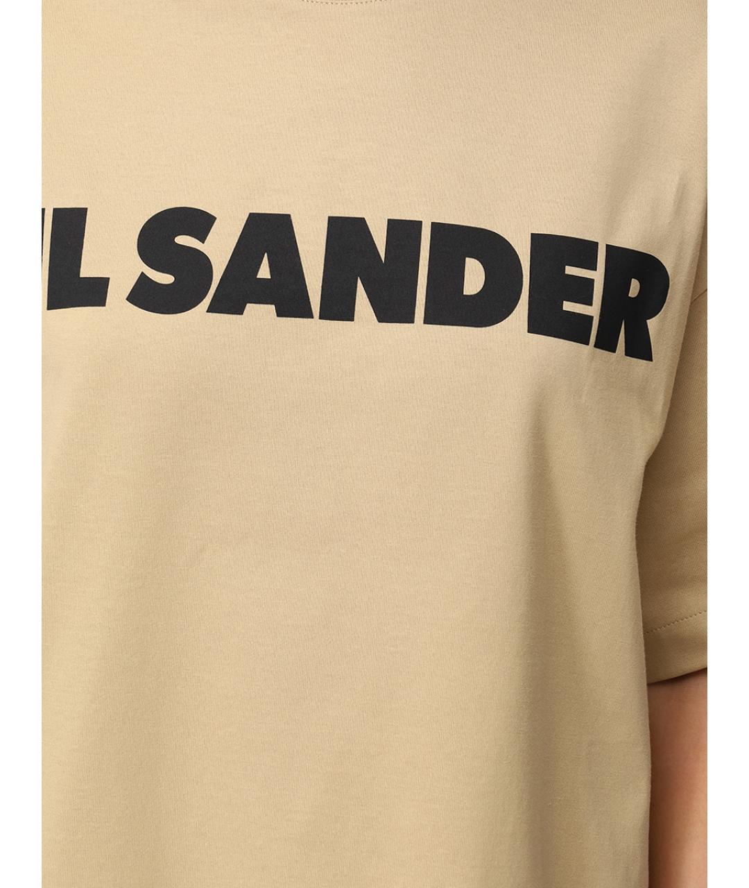 JIL SANDER Бежевая футболка, фото 5