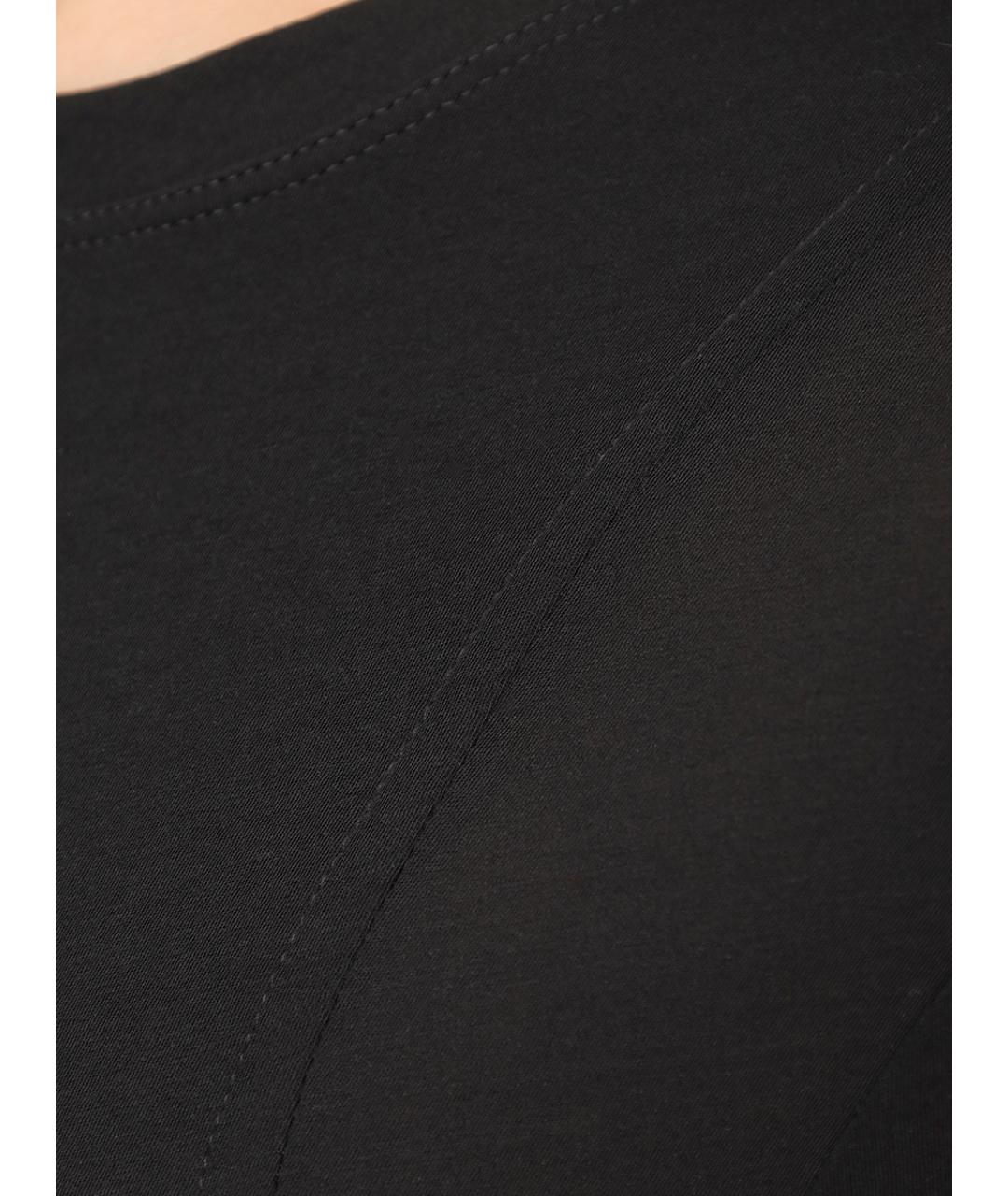 JIL SANDER Черная футболка, фото 6