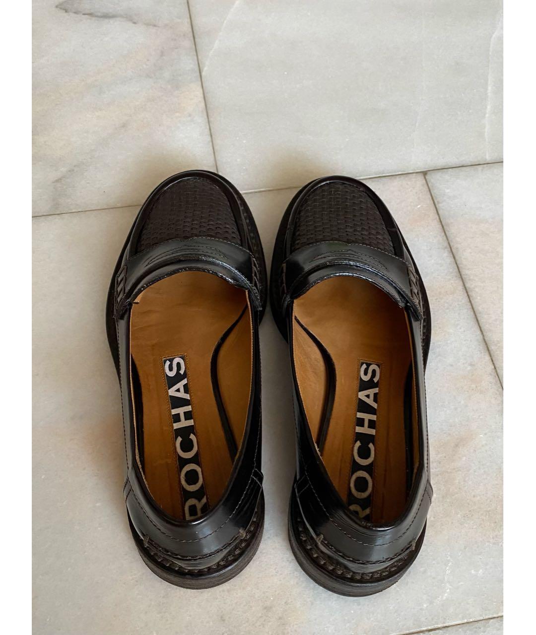 ROCHAS Коричневые кожаные лоферы, фото 3