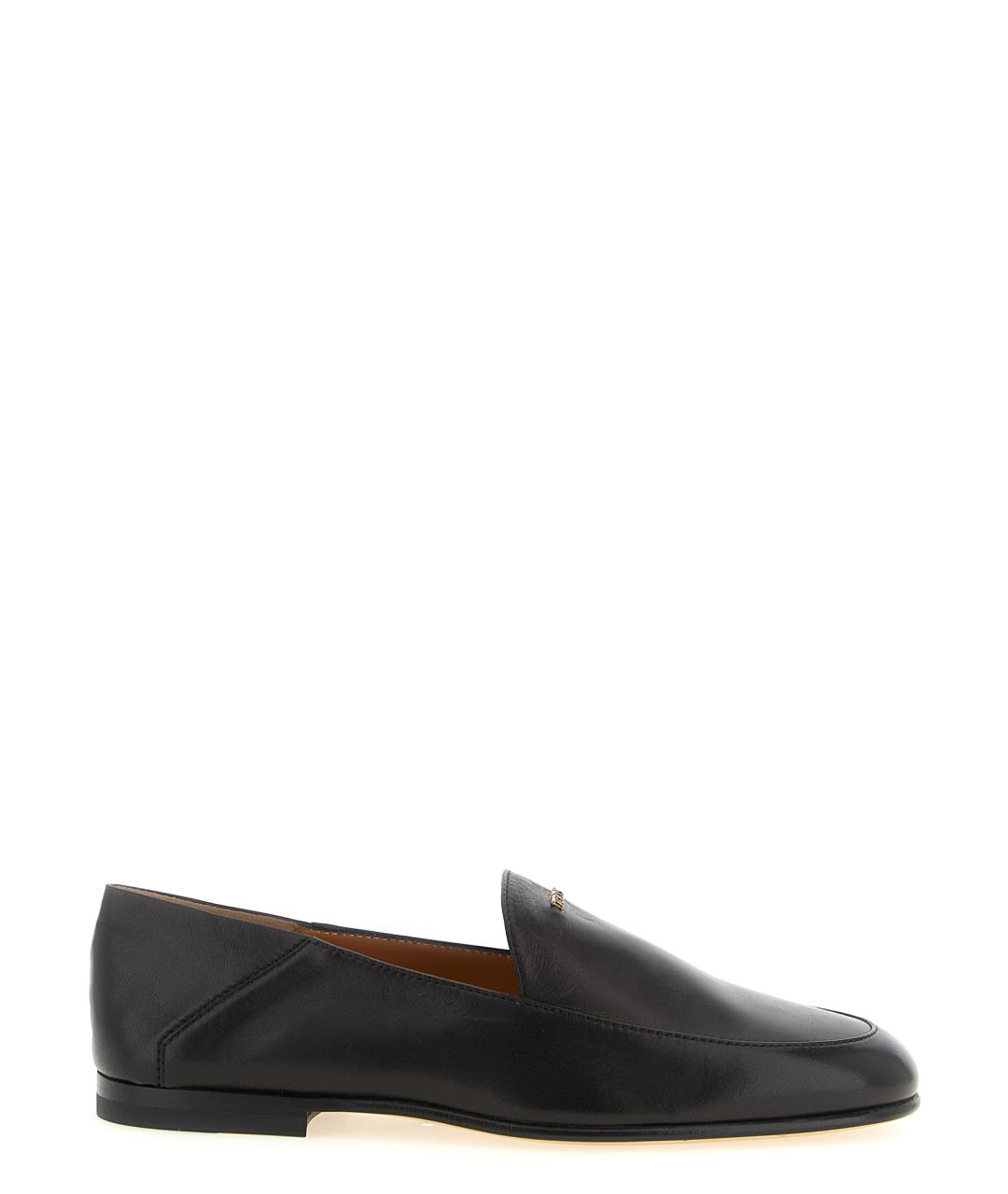 TOD'S Черные кожаные лоферы, фото 1