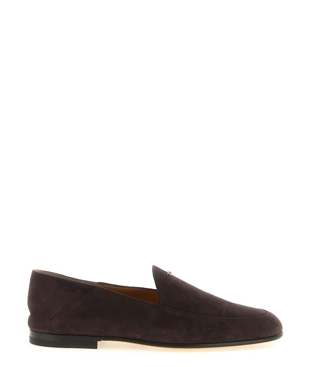 TOD'S Коричневые замшевые лоферы, фото 1