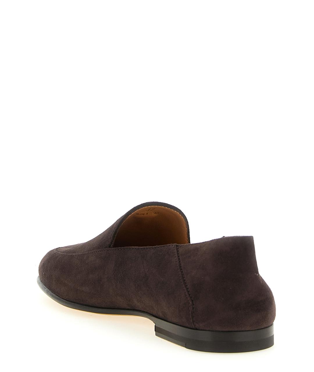 TOD'S Коричневые замшевые лоферы, фото 3