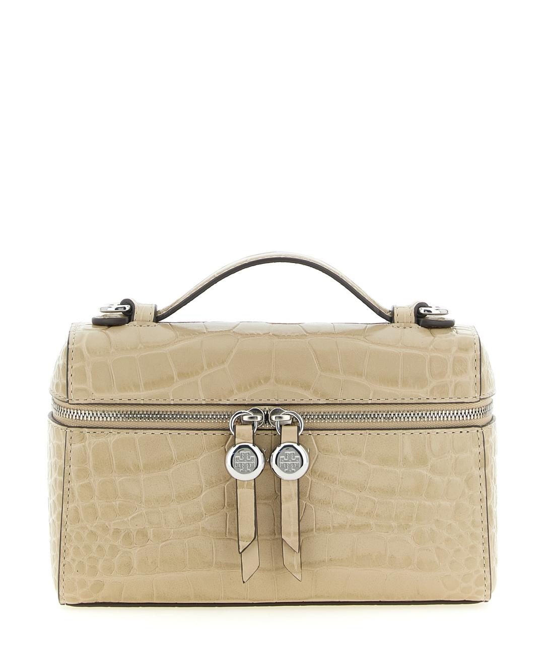 TORY BURCH Бежевая кожаная сумка через плечо, фото 1