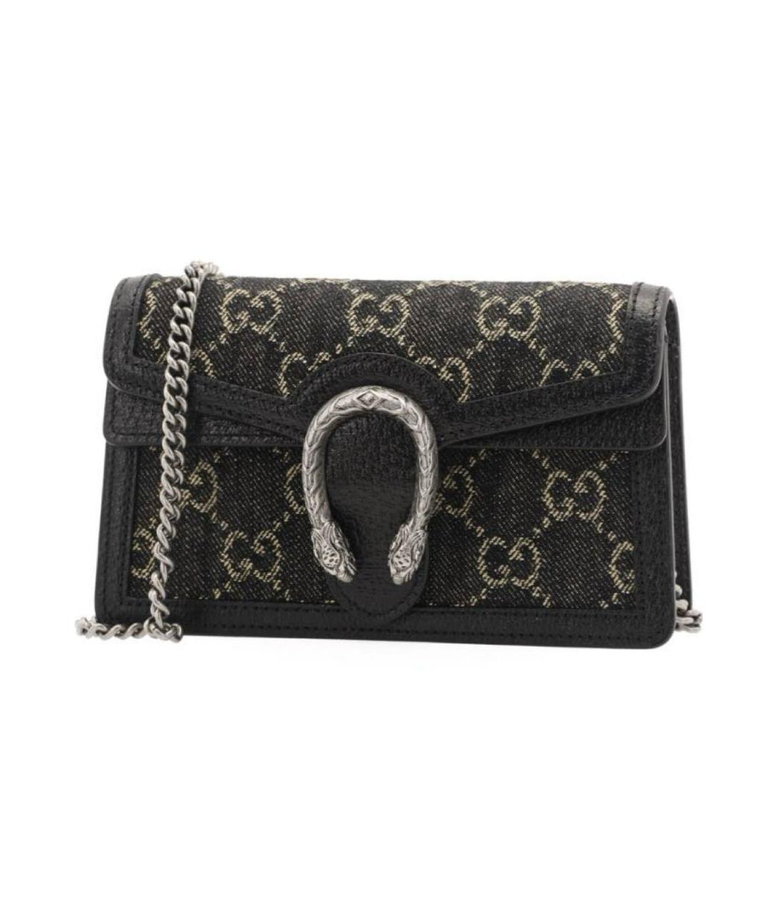 GUCCI Черная тканевая сумка через плечо, фото 4