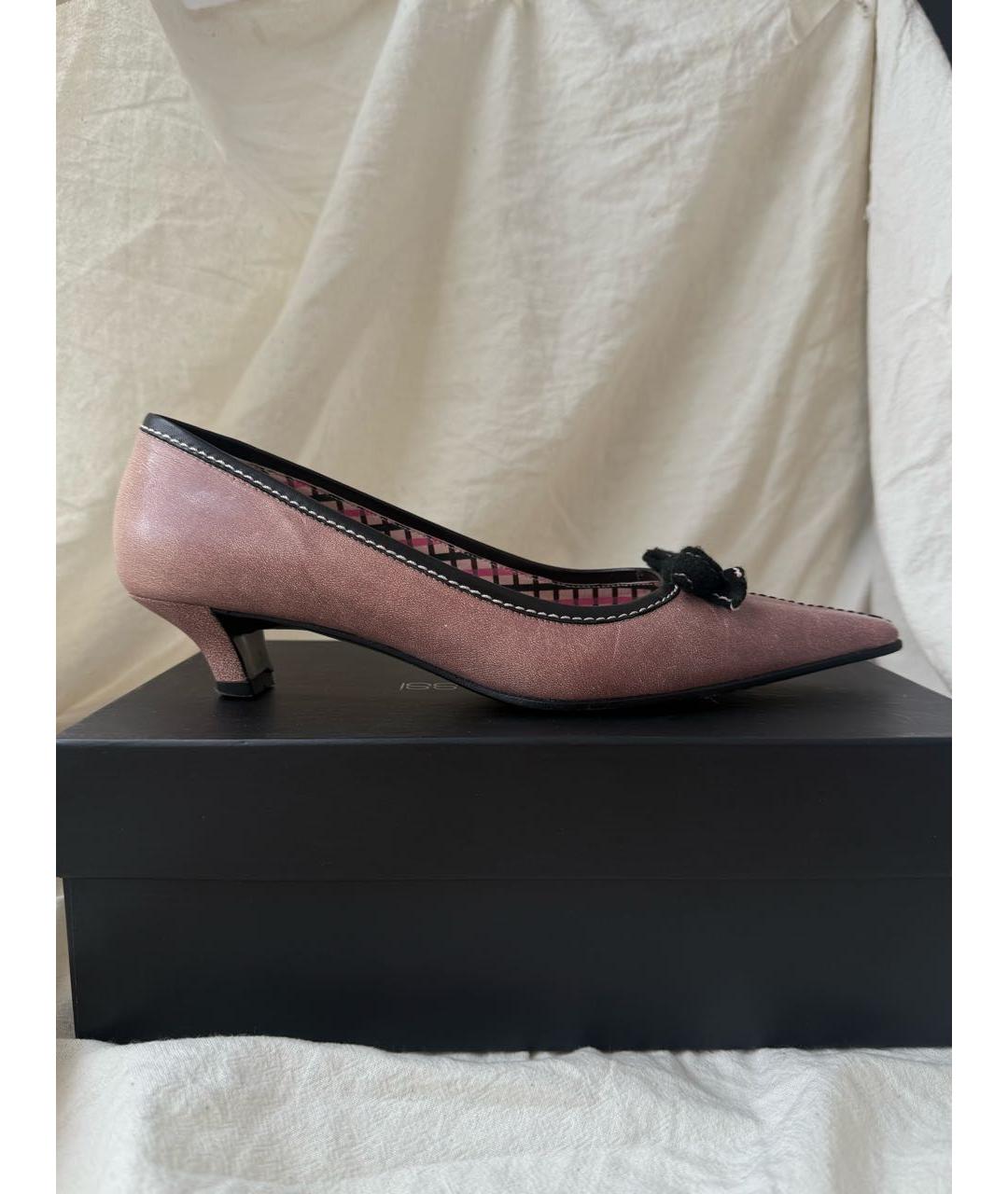 MIU MIU Коралловые кожаные туфли, фото 7