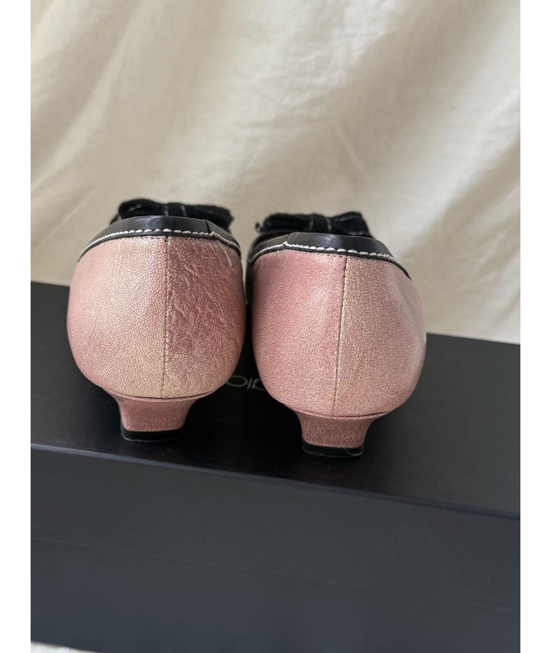 MIU MIU Коралловые кожаные туфли, фото 4