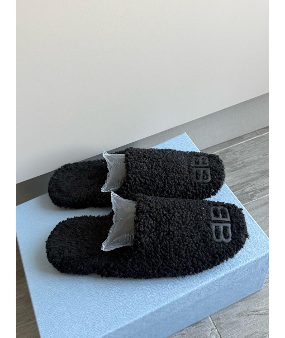 BALENCIAGA Черные сабо, фото 5