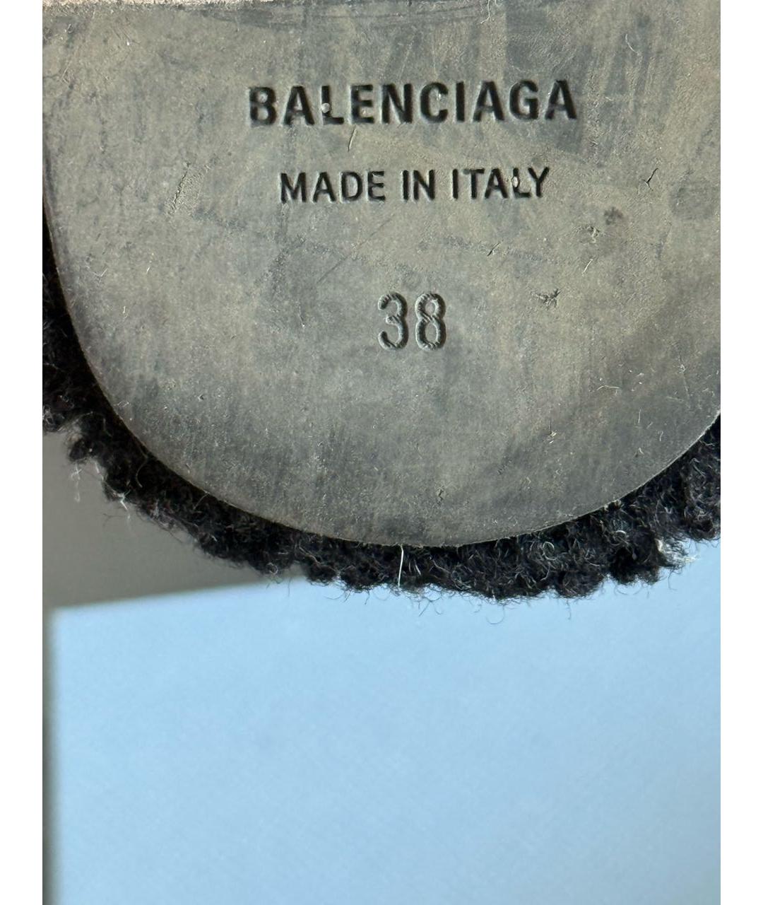 BALENCIAGA Черные сабо, фото 4