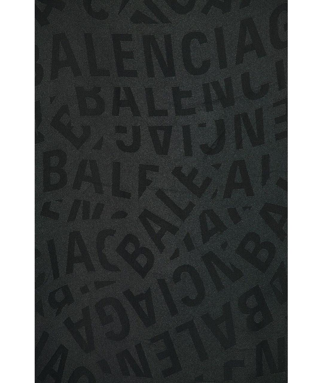 BALENCIAGA Черная шелковая рубашка, фото 5