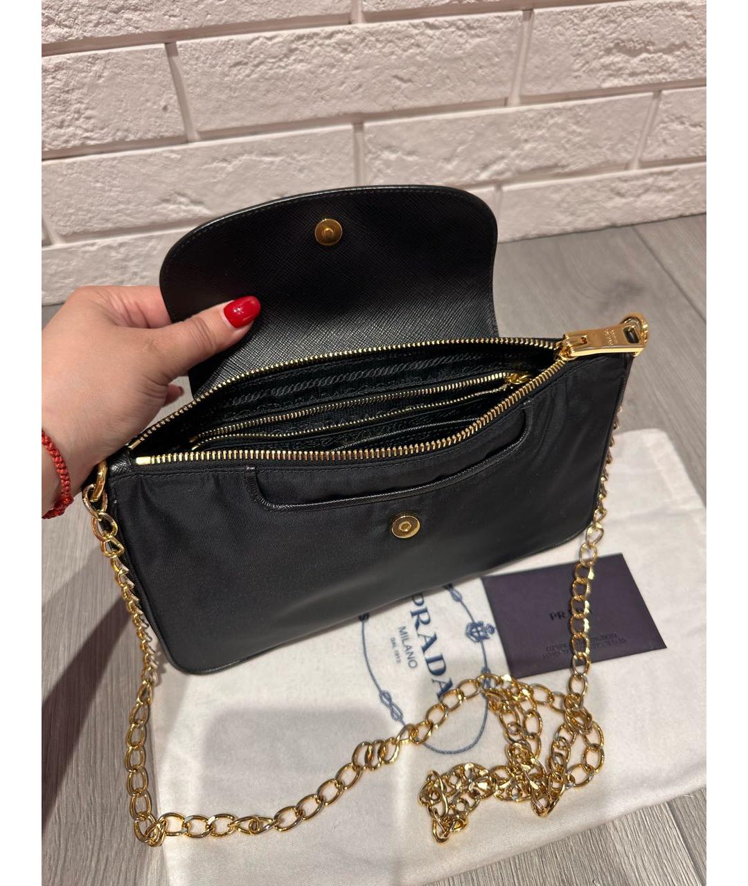 PRADA Черная сумка через плечо, фото 4