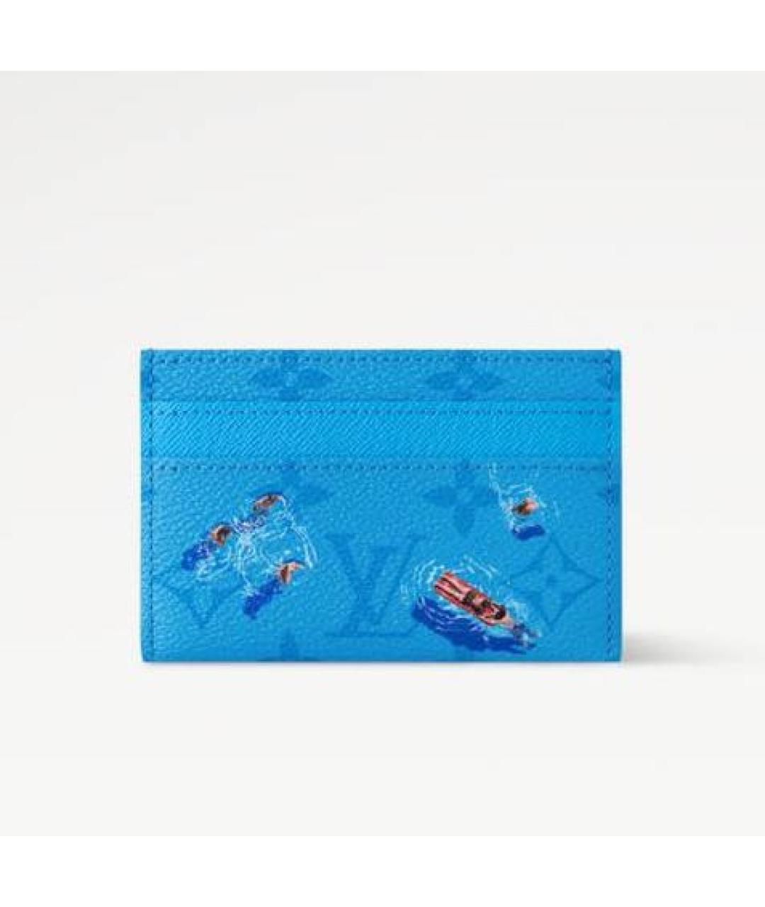 LOUIS VUITTON Голубой кардхолдер, фото 3