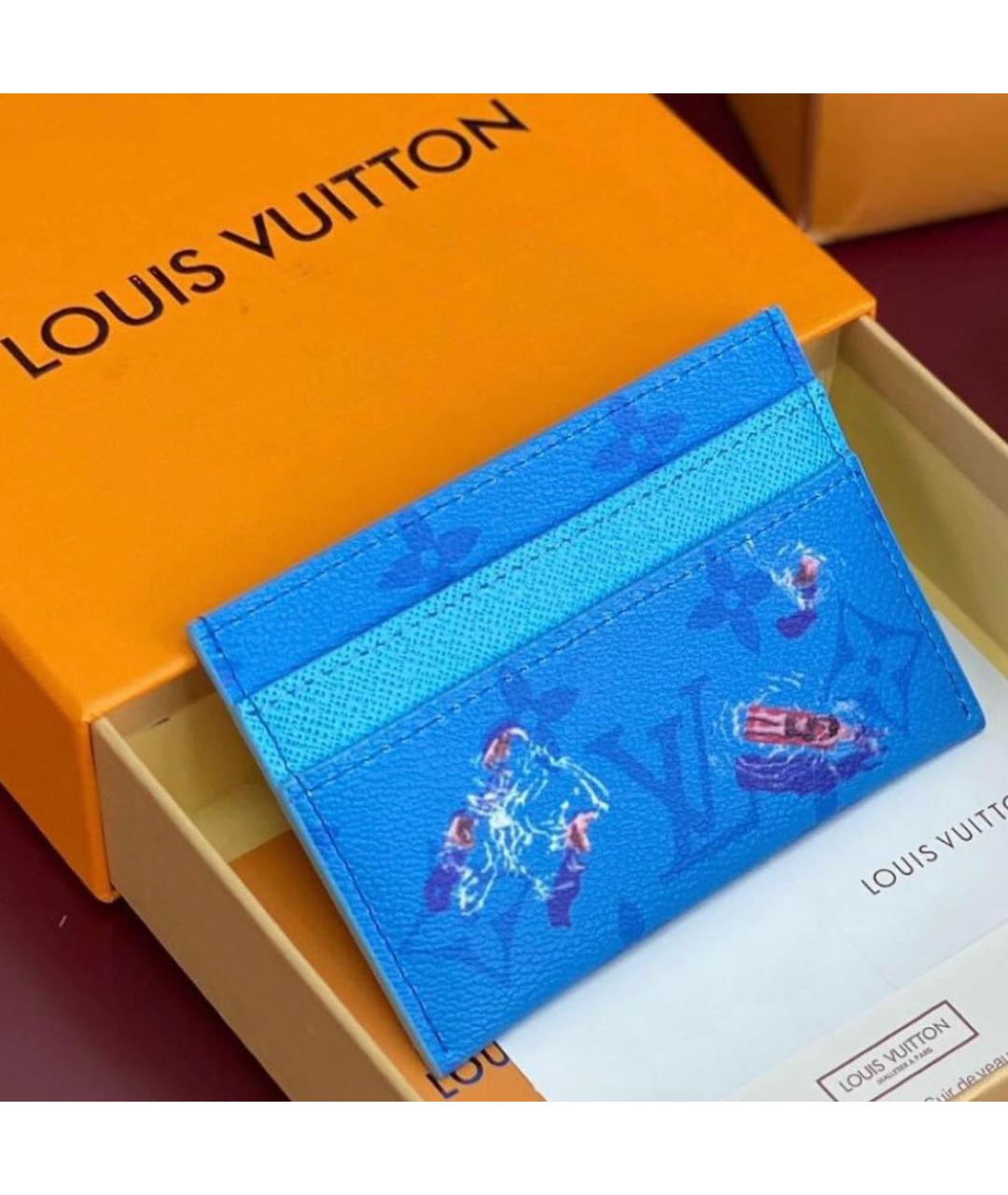 LOUIS VUITTON Голубой кардхолдер, фото 2