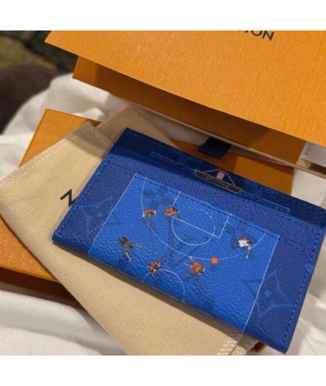 LOUIS VUITTON Синий кардхолдер, фото 2