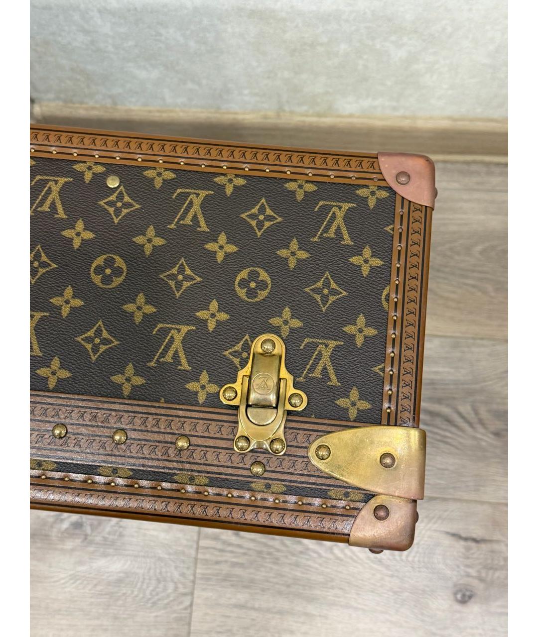 LOUIS VUITTON Коричневый чемодан, фото 5