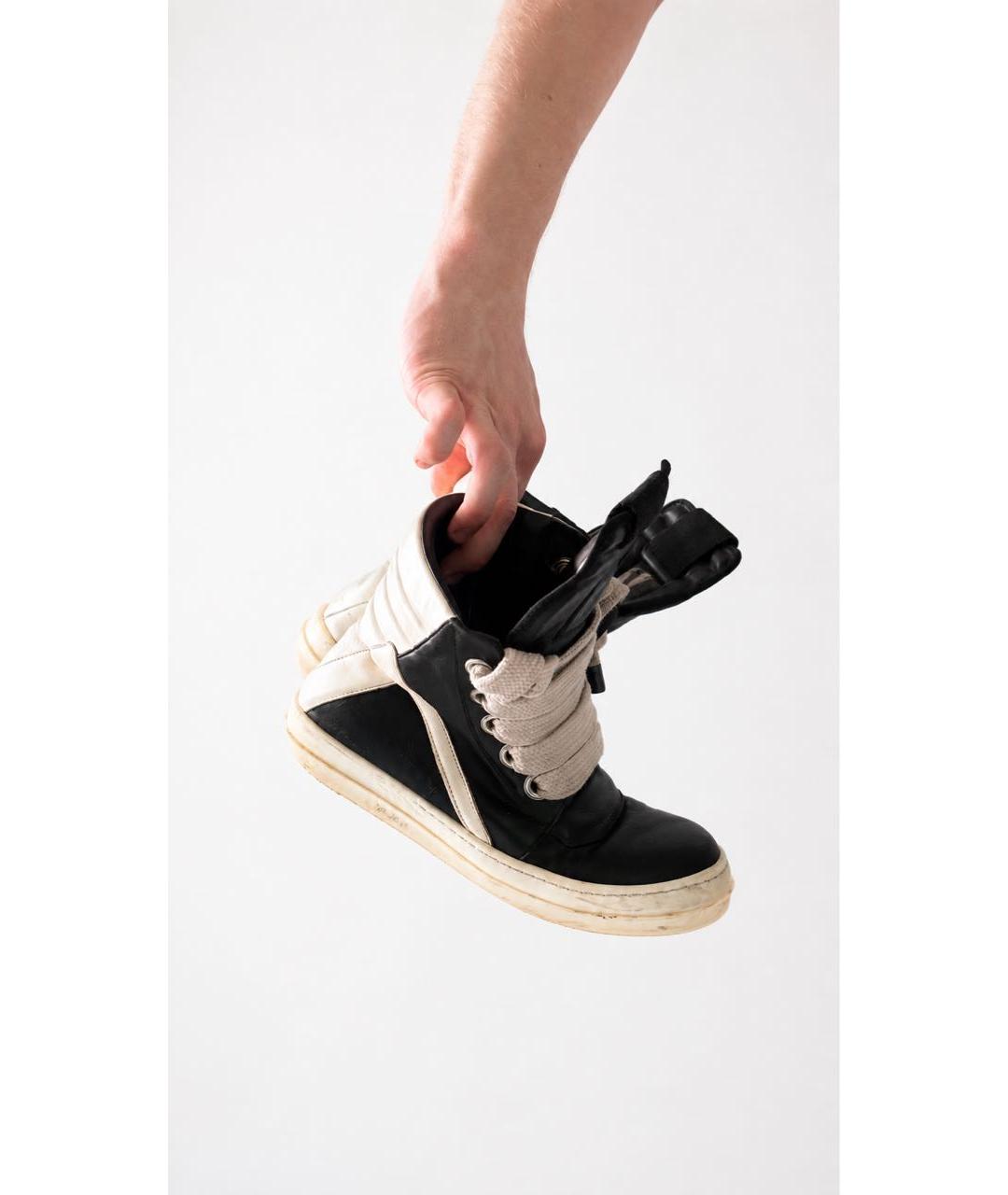 RICK OWENS Черные кроссовки, фото 2
