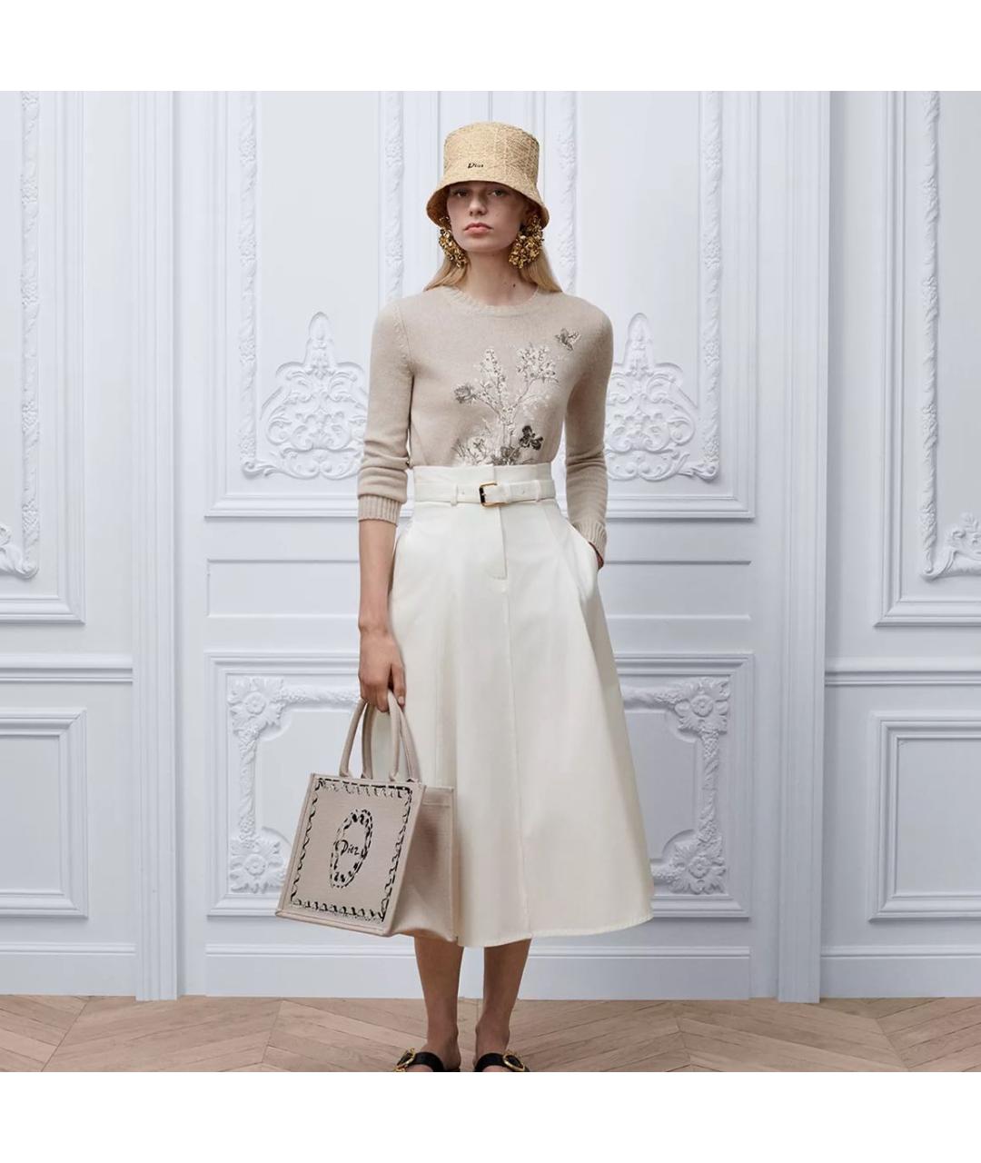 CHRISTIAN DIOR Бежевый джемпер / свитер, фото 3