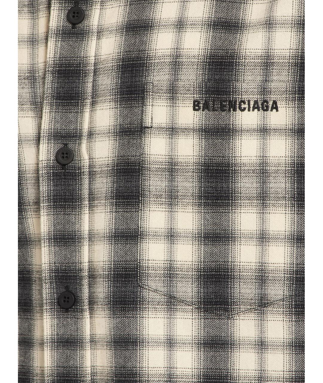 BALENCIAGA Мульти хлопковая кэжуал рубашка, фото 6