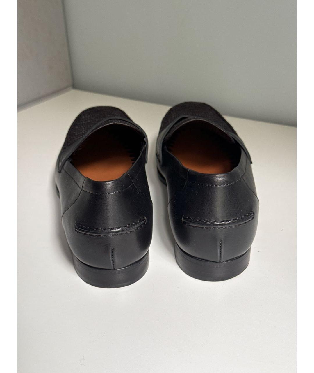 BOTTEGA VENETA Черные кожаные лоферы, фото 4