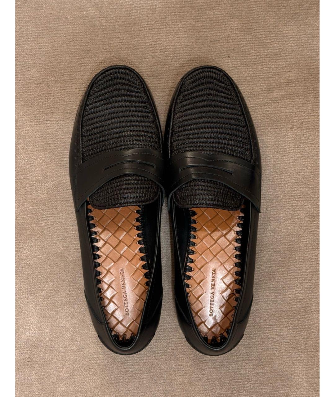 BOTTEGA VENETA Черные кожаные лоферы, фото 5