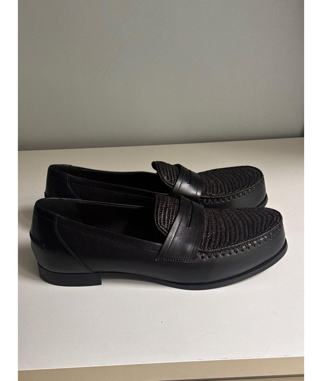 BOTTEGA VENETA Черные кожаные лоферы, фото 6